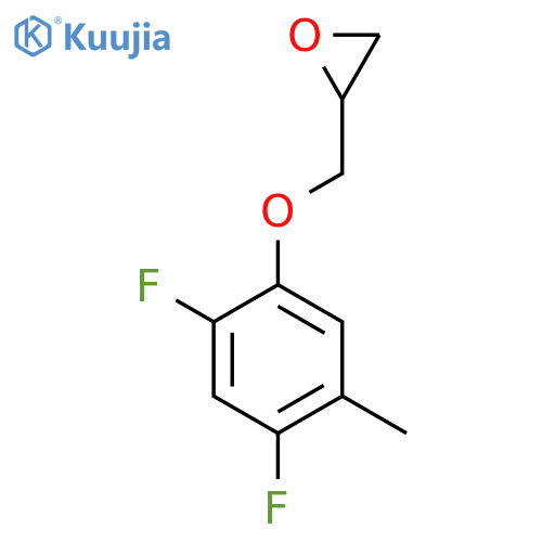 2-[(2,4-Difluoro-5-methylphenoxy)methyl]oxirane structure