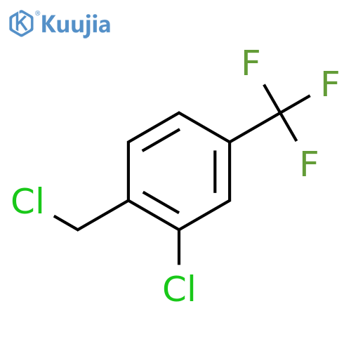 2-chloro-1-(chloromethyl)-4-(trifluoromethyl)benzene structure