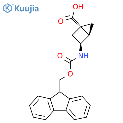 (1S,3S,4R)-3-(9H-Fluoren-9-ylmethoxycarbonylamino)bicyclo[2.1.0]pentane-1-carboxylic acid structure