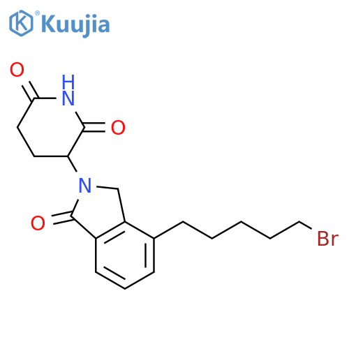 2,6-Piperidinedione, 3-[4-(5-bromopentyl)-1,3-dihydro-1-oxo-2H-isoindol-2-yl]- structure