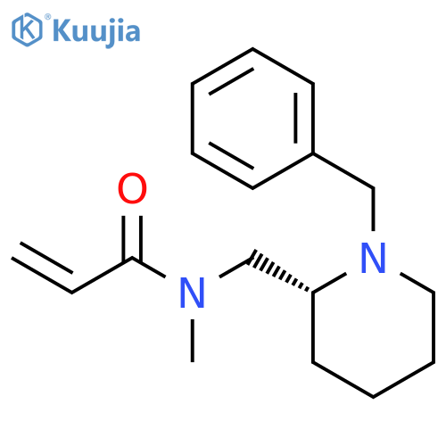 N-Methyl-N-[[(2R)-1-(phenylmethyl)-2-piperidinyl]methyl]-2-propenamide structure