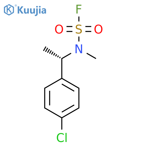 N-(1S)-1-(4-chlorophenyl)ethyl-N-methylsulfamoyl fluoride structure