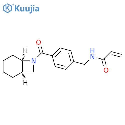 N-[[4-[(1R,6R)-7-Azabicyclo[4.2.0]oct-7-ylcarbonyl]phenyl]methyl]-2-propenamide structure