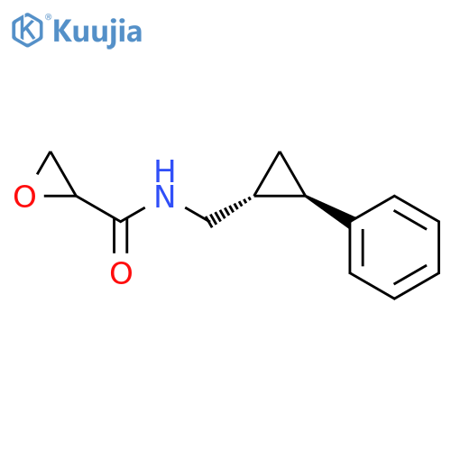 N-[[(1R,2R)-2-Phenylcyclopropyl]methyl]oxirane-2-carboxamide structure