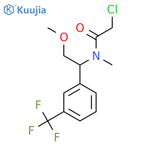 2-chloro-N-{2-methoxy-1-3-(trifluoromethyl)phenylethyl}-N-methylacetamide structure