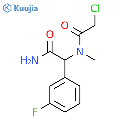 2-(2-chloro-N-methylacetamido)-2-(3-fluorophenyl)acetamide structure