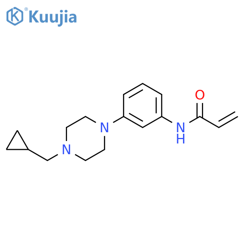 N-[3-[4-(Cyclopropylmethyl)-1-piperazinyl]phenyl]-2-propenamide structure