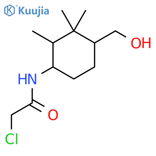 2-chloro-N-4-(hydroxymethyl)-2,3,3-trimethylcyclohexylacetamide structure