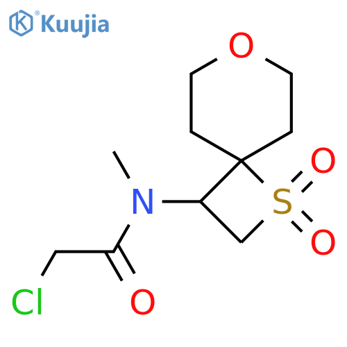 2-chloro-N-{1,1-dioxo-7-oxa-1lambda6-thiaspiro3.5nonan-3-yl}-N-methylacetamide structure