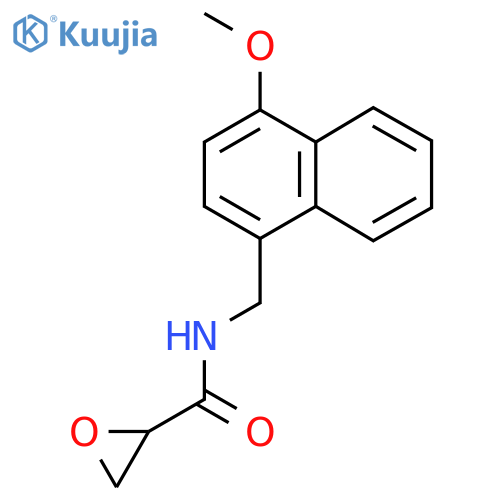 N-[(4-Methoxynaphthalen-1-yl)methyl]oxirane-2-carboxamide structure