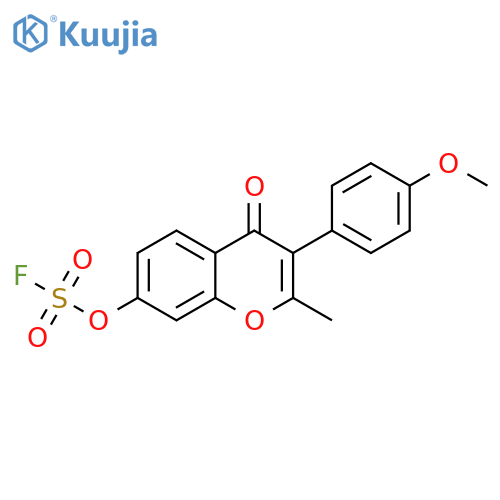 7-[(Fluorosulfonyl)oxy]-3-(4-methoxyphenyl)-2-methyl-4H-1-benzopyran-4-one structure