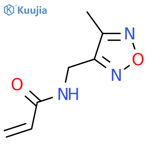 N-(4-methyl-1,2,5-oxadiazol-3-yl)methylprop-2-enamide structure