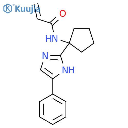 N-[1-(4-phenyl-1H-imidazol-2-yl)cyclopentyl]prop-2-enamide structure