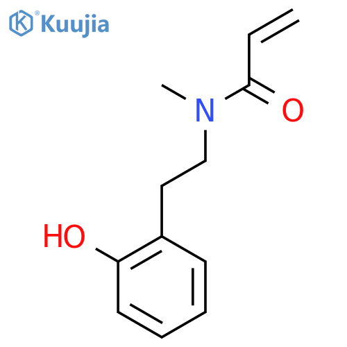N-2-(2-hydroxyphenyl)ethyl-N-methylprop-2-enamide structure