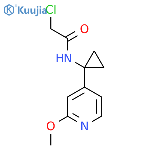2-chloro-N-1-(2-methoxypyridin-4-yl)cyclopropylacetamide structure