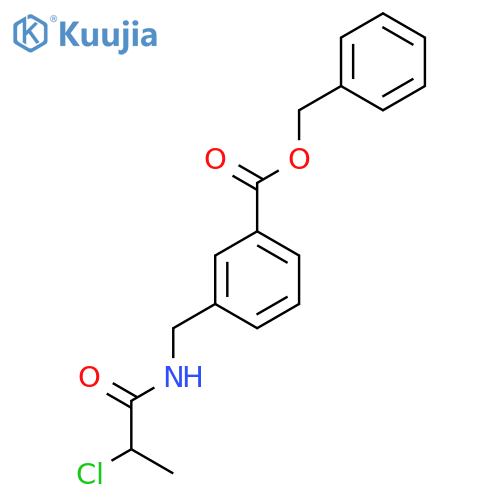 Benzyl 3-[(2-chloropropanamido)methyl]benzoate structure