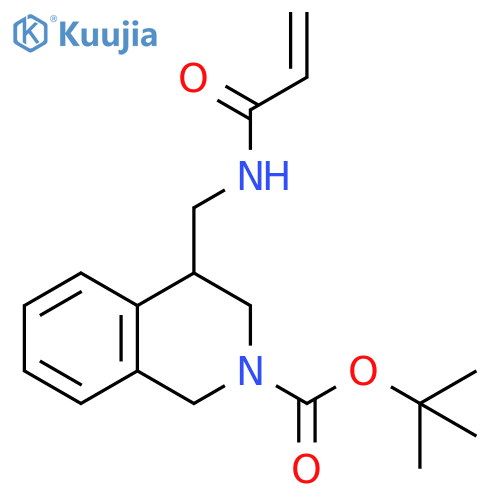 tert-butyl 4-(prop-2-enamido)methyl-1,2,3,4-tetrahydroisoquinoline-2-carboxylate structure