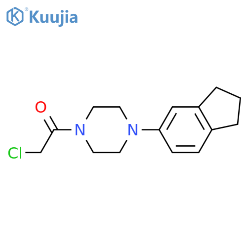 2-chloro-1-4-(2,3-dihydro-1H-inden-5-yl)piperazin-1-ylethan-1-one structure
