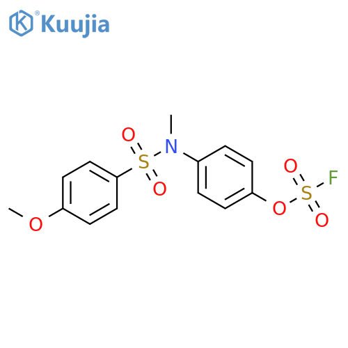 N-[4-[(Fluorosulfonyl)oxy]phenyl]-4-methoxy-N-methylbenzenesulfonamide structure