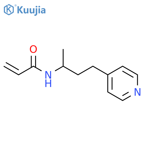 N-4-(pyridin-4-yl)butan-2-ylprop-2-enamide structure
