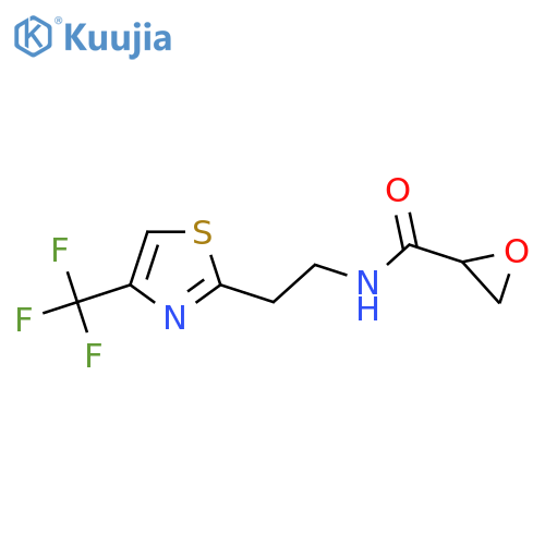 N-[2-[4-(Trifluoromethyl)-1,3-thiazol-2-yl]ethyl]oxirane-2-carboxamide structure