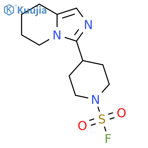 4-{5H,6H,7H,8H-imidazo1,5-apyridin-3-yl}piperidine-1-sulfonyl fluoride structure