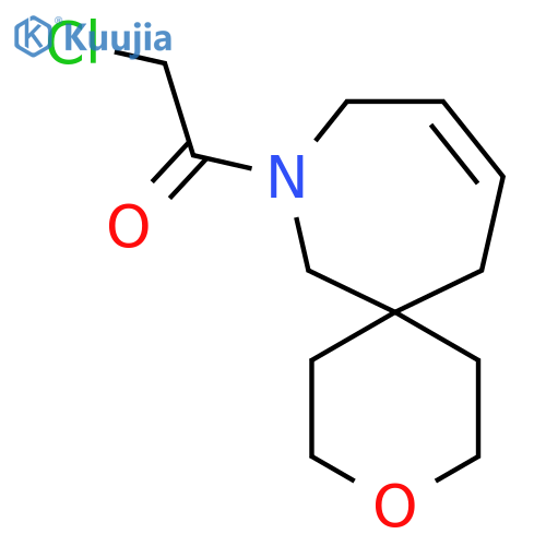 2-chloro-1-{3-oxa-8-azaspiro5.6dodec-10-en-8-yl}ethan-1-one structure