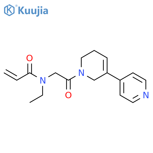 N-[2-(5,6-Dihydro[3,4′-bipyridin]-1(2H)-yl)-2-oxoethyl]-N-ethyl-2-propenamide structure
