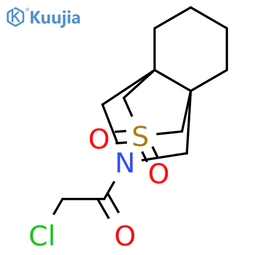 11-(2-chloroacetyl)-8lambda6-thia-11-azatricyclo4.3.3.0,1,6dodecane-8,8-dione structure