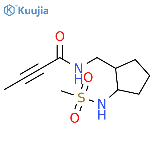 N-(2-methanesulfonamidocyclopentyl)methylbut-2-ynamide structure