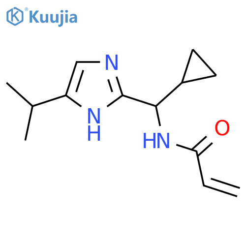N-{cyclopropyl5-(propan-2-yl)-1H-imidazol-2-ylmethyl}prop-2-enamide structure