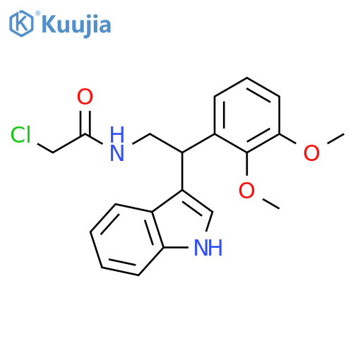 Acetamide, 2-chloro-N-[2-(2,3-dimethoxyphenyl)-2-(1H-indol-3-yl)ethyl]- structure