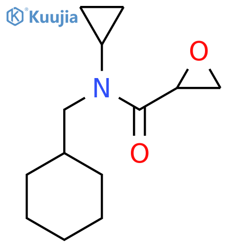 N-(Cyclohexylmethyl)-N-cyclopropyloxirane-2-carboxamide structure