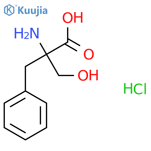 2-Amino-2-benzyl-3-hydroxypropanoic acid;hydrochloride structure