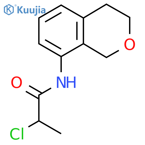 2-Chloro-N-(3,4-dihydro-1H-isochromen-8-yl)propanamide structure