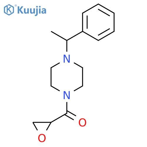1-(Oxirane-2-carbonyl)-4-(1-phenylethyl)piperazine structure