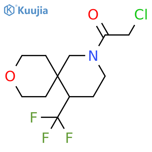 2-chloro-1-5-(trifluoromethyl)-9-oxa-2-azaspiro5.5undecan-2-ylethan-1-one structure
