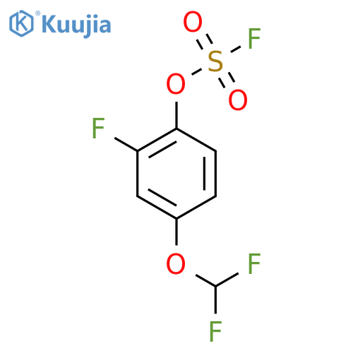 4-(Difluoromethoxy)-2-fluorophenyl fluoranesulfonate structure