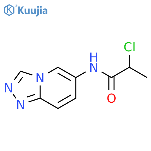 2-Chloro-N-1,2,4-triazolo[4,3-a]pyridin-6-ylpropanamide structure