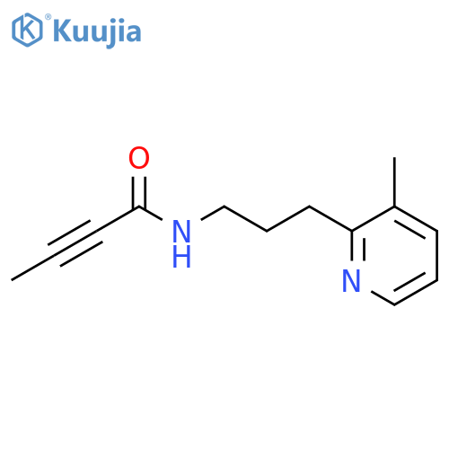 N-3-(3-methylpyridin-2-yl)propylbut-2-ynamide structure
