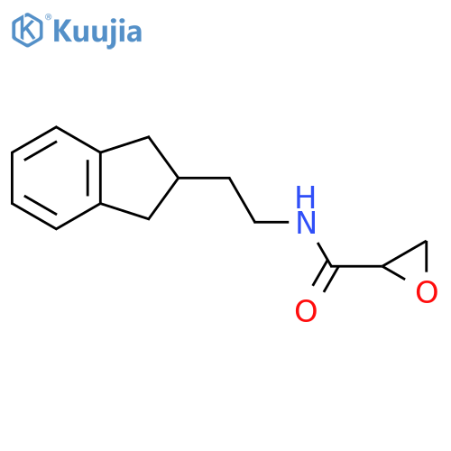 N-[2-(2,3-Dihydro-1H-inden-2-yl)ethyl]oxirane-2-carboxamide structure
