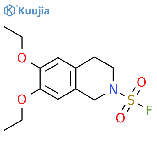 6,7-diethoxy-1,2,3,4-tetrahydroisoquinoline-2-sulfonyl fluoride structure