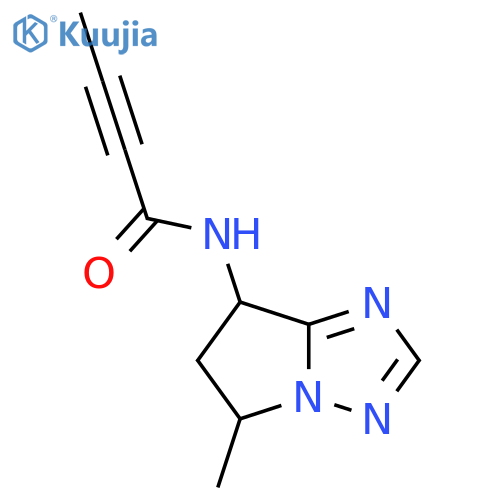 N-{5-methyl-5H,6H,7H-pyrrolo1,2-b1,2,4triazol-7-yl}but-2-ynamide structure