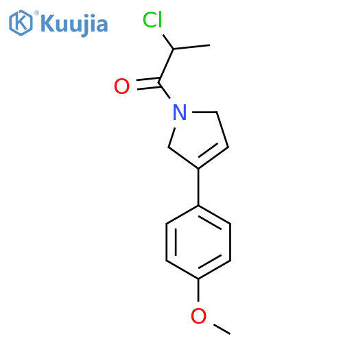 2-Chloro-1-[3-(4-methoxyphenyl)-2,5-dihydropyrrol-1-yl]propan-1-one structure