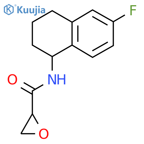 N-(6-Fluoro-1,2,3,4-tetrahydronaphthalen-1-yl)oxirane-2-carboxamide structure