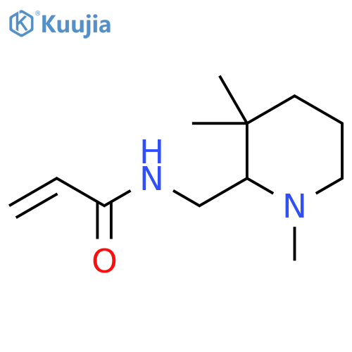 N-(1,3,3-trimethylpiperidin-2-yl)methylprop-2-enamide structure
