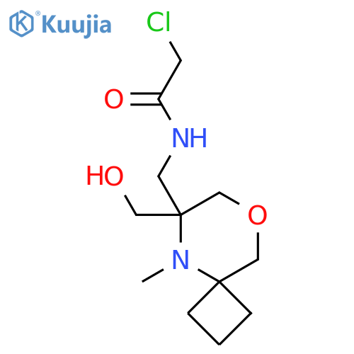 2-chloro-N-{6-(hydroxymethyl)-5-methyl-8-oxa-5-azaspiro3.5nonan-6-ylmethyl}acetamide structure