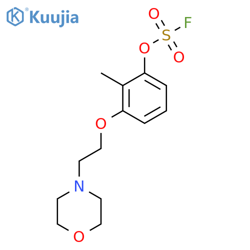 4-[2-(3-Fluorosulfonyloxy-2-methylphenoxy)ethyl]morpholine structure