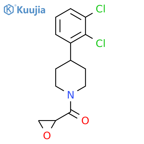 [4-(2,3-Dichlorophenyl)piperidin-1-yl]-(oxiran-2-yl)methanone structure