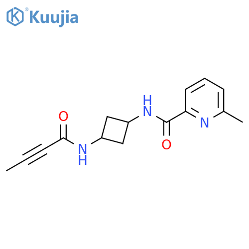 N-3-(but-2-ynamido)cyclobutyl-6-methylpyridine-2-carboxamide structure